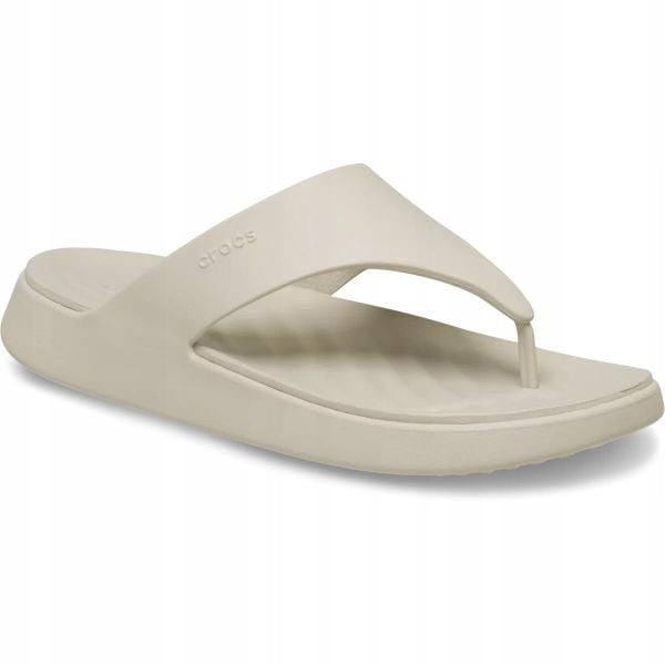 Japonki Dla Dorosłych Crocs Getaway Triangle Flip. Brązowe klapki Crocs, bez wzorów, z materiału, bez obcasa. Za 199.99 zł.