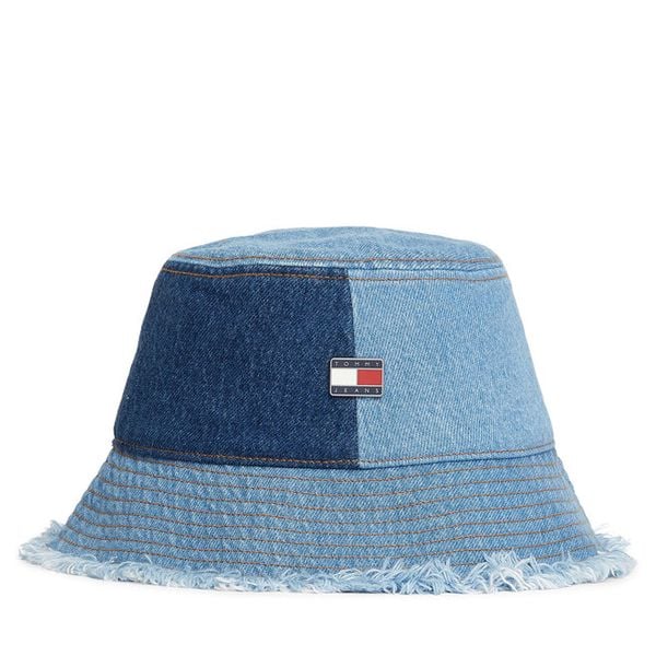 Kapelusz Tommy Jeans. Niebieskie kapelusze Tommy Jeans, bez wzorów, z jeansu. Za 190.99 zł.