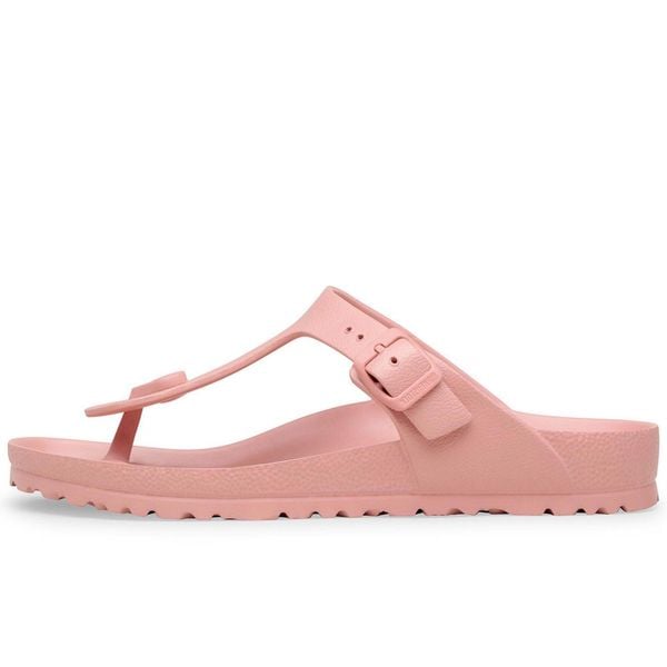 Klapki Birkenstock Gizeh Eva Damskie. Czerwone klapki Birkenstock, bez wzorów, z materiału, bez obcasa. Za 179.00 zł.