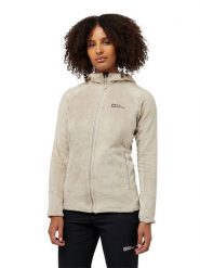 Jack Wolfskin Kurtka polarowa "Rotwand" w kolorze kremowym rozmiar: L. Brązowe swetry Jack Wolfskin, l, bez wzorów, z polaru, bez ramiączek. Za 211.31 zł.
