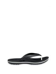 Crocs Japonki "Crocband" w kolorze czarnym rozmiar: 42/43. Czarne klapki Crocs, bez wzorów, z otwartym noskiem, bez obcasa. Za 118.84 zł.
