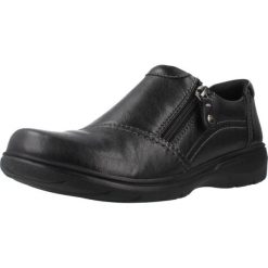 Buty CLARKS CARLEIGH RAY Czarny. Czarne trekkingi Clarks, ze skóry, trekkingowe. Za 264.99 zł.