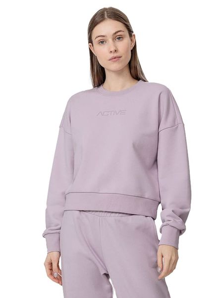 4F Bluza w kolorze fioletowym rozmiar: M. Różowe bluzy 4f, m, bez wzorów, bez kaptura. Za 110.45 zł.