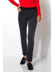 Rosner Spodnie w kolorze antracytowym rozmiar: 44. Czarne spodnie materiałowe Rosner, na imprezę, bez wzorów, z materiału, z podwyższonym stanem. Za 173.99 zł.