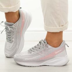 Szare sportowe buty damskie Vanhorn 27308. Szare obuwie sportowe Vanhorn, na lato, z dresówki, bez zapięcia, na fitness i siłownię. Za 169.00 zł.