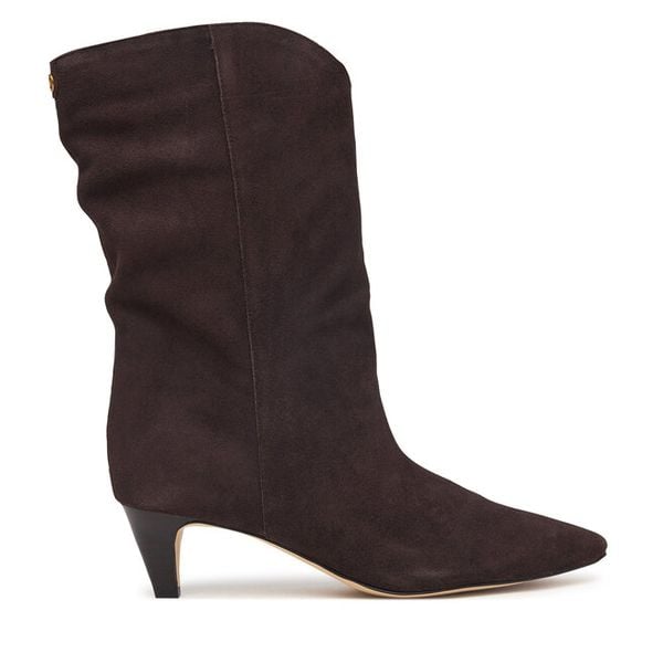 Kozaki MICHAEL Michael Kors. Brązowe kozaki MICHAEL Michael Kors, bez obcasa, na szpilce, bez zapięcia. Za 1,129.00 zł.