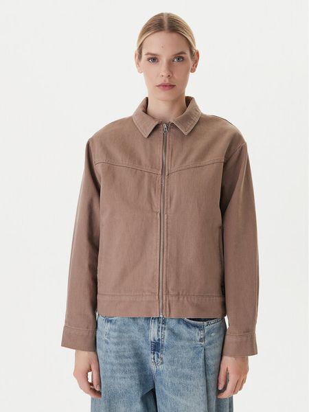 RVCA Kurtka jeansowa Dayshift II 23B153503 Beżowy Regular Fit. Brązowe kurtki RVCA, xl, bez wzorów, z bawełny, bez kaptura. Za 247.99 zł.