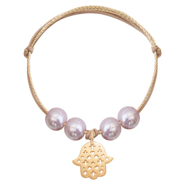 Bransoletka Loure pozłacana. Brązowe bransoletki Lilou, pozłacane. Za 214.00 zł.