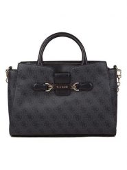 Guess Torebka w kolorze antracytowym - 32 x 22 x 15 cm rozmiar: onesize. Czarne torby na ramię Guess, z aplikacjami, z materiału, przez ramię, bez dodatków. Za 505.13 zł.