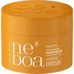NEBOA, Solactive, maska do włosów każdego rodzaju, nawilżająca, ochrona UV, 300 ml. Odżywki do włosów NEBOA. W wyprzedaży za 26.49 zł.