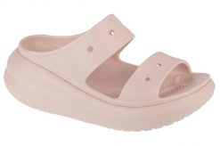 Klapki damskie Crocs 2076706UR. Czerwone klapki Crocs, bez wzorów, z materiału, bez obcasa. Za 319.00 zł.