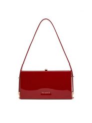 Eva Minge Torebka EO-AVAH-LA482-6340 Czerwony. Czerwone torebki klasyczne Eva Minge, bez wzorów, z materiału, bez dodatków. Za 199.99 zł.