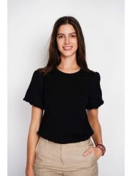 William de Faye Koszulka w kolorze czarnym rozmiar: 42. Czarne bluzki William de Faye, bez wzorów, klasyczne, bez kołnierzyka, bez ramiączek. Za 78.99 zł.