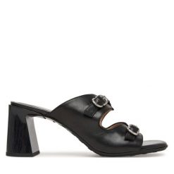 Klapki Hispanitas. Czarne klapki Hispanitas, bez wzorów, bez obcasa. Za 609.99 zł.