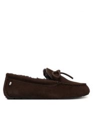 EMU Australia Kapcie Sandrine W13211 Brązowy ciemny. Brązowe obuwie domowe EMU Australia, bez wzorów, bez zapięcia. Za 429.99 zł.