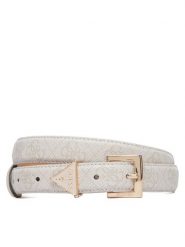 Guess Pasek Damski BW9291 P5425 Beżowy. Brązowe paski Guess, z aplikacjami, ze skóry. Za 199.99 zł.