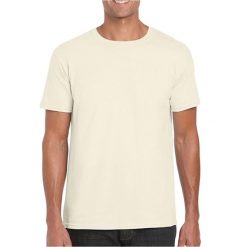 Koszulka Softstyle Dla Dorosłych Unisex. Brązowe bluzki GILDAN, xl, bez wzorów, sportowe, bez kołnierzyka, bez ramiączek. Za 25.99 zł.