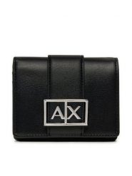 Armani Exchange Portfel damski XW000360 AF12039 UC001 Czarny. Czarne portfele Armani Exchange, bez wzorów, z materiału. Za 229.99 zł.