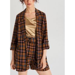 Marynarka w kratę - Beżowy. Marynarki i żakiety Cropp. Za 119.99 zł.