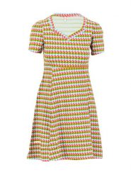 Blutsgeschwister Sukienka ze wzorem rozmiar: XL. Sukienki Blutsgeschwister, xl, bez wzorów, z bawełny, bez kołnierzyka, bez ramiączek, mini. Za 140.86 zł.