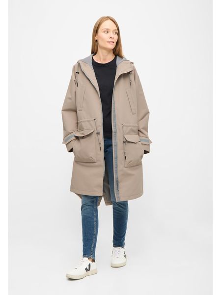 Derbe Parka funkcyjna w kolorze beżowym rozmiar: 46. Brązowe parki Derbe, m, z materiału, bez kaptura. Za 584.95 zł.