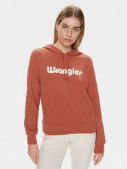 Wrangler Bluza w kolorze pomarańczowym rozmiar: M. Pomarańczowe bluzy Wrangler, m, bez wzorów, z kapturem. Za 152.62 zł.