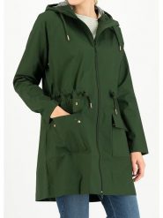 Blutsgeschwister Parka "Eco Friese" w kolorze ciemnozielonym rozmiar: M. Zielone parki Blutsgeschwister, m, z bawełny, bez kaptura. Za 299.37 zł.