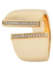 U.S. Polo Assn. Pozłacany pierścionek z kryształami rozmiar: onesize. Żółte pierścionki U.S. Polo Assn., z kryształem, metalowe. Za 86.99 zł.