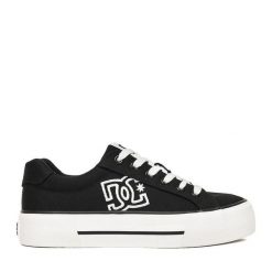 Tenisówki DC Shoes. Czarne trampki DC Shoes, bez wzorów, bez zapięcia. Za 219.99 zł.