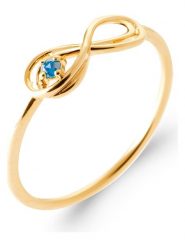 L'Atélier Précieux Pozłacany pierścionek z cyrkonią rozmiar: 58. Żółte pierścionki l'Atelier precieux, z cyrkonią, pozłacane. Za 113.99 zł.