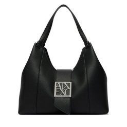 Torebka Armani Exchange. Czarne torebki klasyczne Armani Exchange, bez wzorów, bez dodatków. Za 779.99 zł.