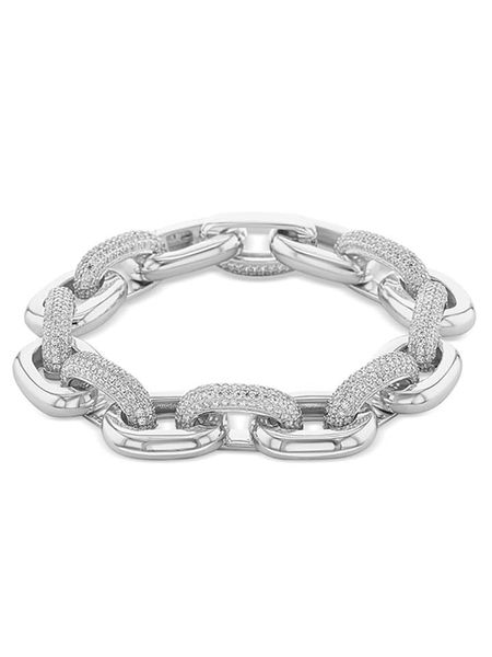 Les Petites Précieuses Srebrna bransoletka z elementem ozdobnym rozmiar: onesize. Szare bransoletki Les Petites Précieuses, z cyrkonią, srebrne. Za 1,032.28 zł.