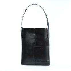 Shopperka damska FL29 ELVORIA czarna. Czarne shopper Solier, bez wzorów, ze skóry, na ramię, bez dodatków. Za 259.99 zł.