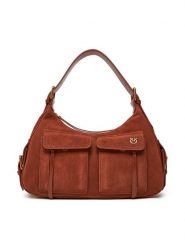 PINKO Torebka Cargo Bag Maxi PE 25 PLTT 104507 A29N Brązowy. Brązowe torebki klasyczne Pinko, bez wzorów, ze skóry, bez dodatków. Za 1,469.00 zł.