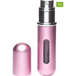 Rozpylacze (2 szt.) "Traveller" w kolorze jasnoróżowym. Perfumy damskie Perfumy. W wyprzedaży za 45.95 zł.