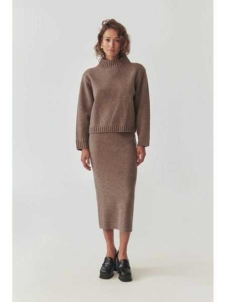 TATUUM Sweter "Malmana 2" w kolorze brązowym rozmiar: M. Brązowe swetry Tatuum, m, bez wzorów, z wełny, bez ramiączek. Za 274.22 zł.
