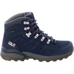 Buty trekkingowe damskie Jack Wolfskin Refugio Texapore Mid. Czarne trekkingi Jack Wolfskin, z materiału, za kostkę, trekkingowe. Za 419.99 zł.