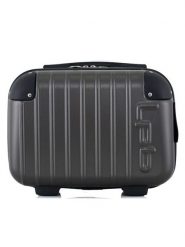 Les P´tites Bombes Kosmetyczka "Hambourg-K" w kolorze antracytowym - 30 x 23 x 16 cm rozmiar: onesize. Czarne kufry i kosmetyczki bez wzorów, z materiału, bez dodatków. Za 78.99 zł.