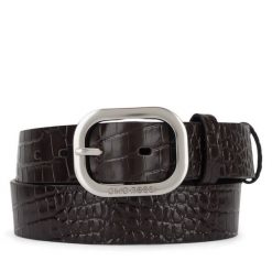 Pasek GINO ROSSI. Brązowe paski Gino Rossi, bez wzorów. Za 99.99 zł.