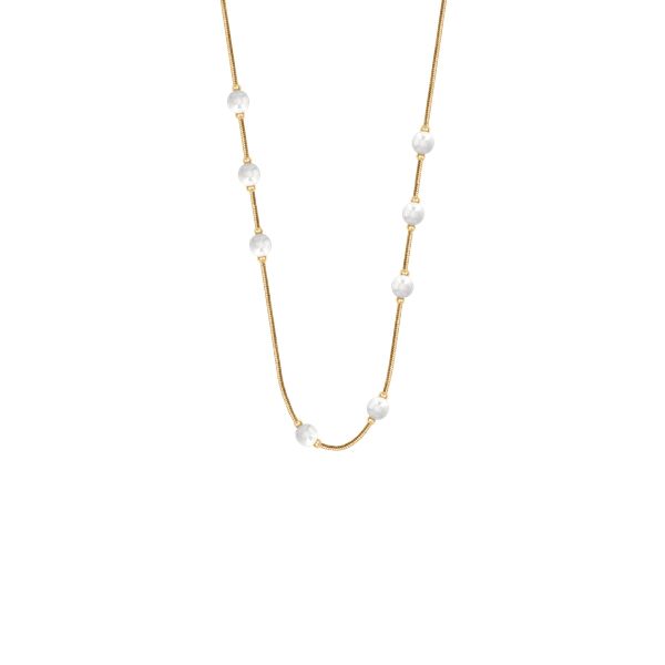 Naszyjnik Pearls pozłacany 40+5 cm. Żółte naszyjniki Lilou, pozłacane. Za 189.00 zł.