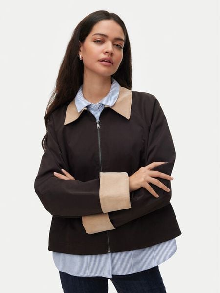 Vero Moda Kurtka przejściowa Vicky 10347720 Brązowy Relaxed Fit. Brązowe kurtki Vero Moda, s, bez wzorów, z syntetyku, bez kaptura. Za 128.99 zł.