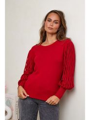 Soft Cashmere Sweter w kolorze czerwonym rozmiar: 38/40. Czerwone swetry Soft Cashmere, bez wzorów, z kaszmiru, bez ramiączek. Za 188.69 zł.