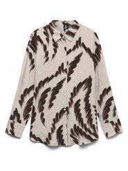 Vero Moda Koszula w kolorze brązowo-kremowym rozmiar: M. Brązowe koszule Vero Moda, m, bez wzorów, bez kołnierzyka, bez ramiączek. Za 149.95 zł.