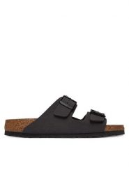 Birkenstock Klapki Arizona 1032045 Szary. Szare klapki Birkenstock, bez wzorów, ze skóry, bez obcasa. Za 399.99 zł.