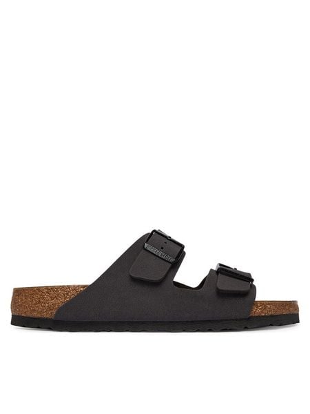 Birkenstock Klapki Arizona 1032045 Szary. Szare klapki Birkenstock, bez wzorów, ze skóry, bez obcasa. Za 323.99 zł.