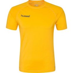 Koszulka termoaktywna dla dorosłych Hummel First Performance Jersey S/S. Żółte bluzki Hummel, s, bez wzorów, z jersey, sportowe, bez kołnierzyka, bez ramiączek. Za 151.00 zł.