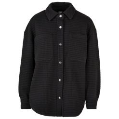 Damska pikowana koszulka z polaru Urban Classics. Czarne bluzki Urban Classics, bez wzorów, z polaru, eleganckie, bez kołnierzyka, bez ramiączek. Za 298.00 zł.