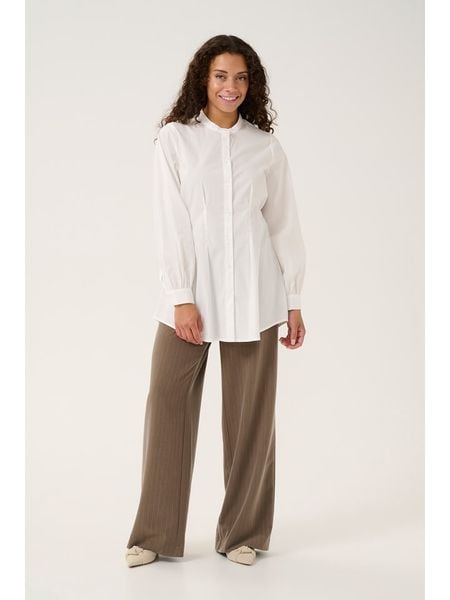 CULTURE Bluzka "Jink" w kolorze białym rozmiar: S. Białe bluzki Culture, s, bez wzorów, bez kołnierzyka, bez ramiączek. Za 109.26 zł.