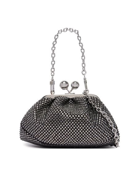 Weekend Max Mara Torebka Wkavino 2625516015650 Czarny. Czarne torebki klasyczne Weekend Max Mara, bez wzorów, z materiału, bez dodatków. Za 989.99 zł.