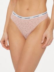 Calvin Klein Underwear Stringi 000QD5051E Różowy. Czerwone stringi Calvin Klein Underwear, bez wzorów, z syntetyku. Za 49.99 zł.
